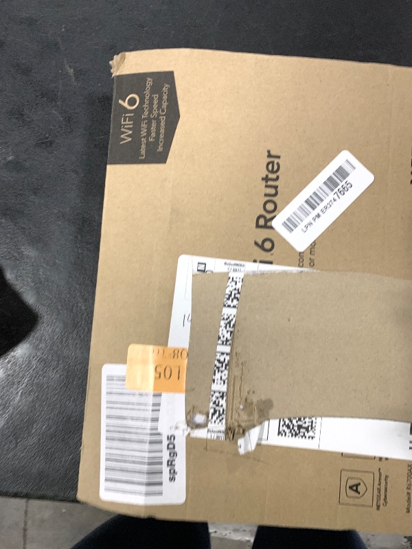 Photo 1 of NETGEAR 4-Stream WiFi 6 Router (R6700AX) – Security Features, AX1800 Wireless Speed (Up to 1.8 Gbps), Covers up to 1,500 sq. ft., 20 Devices