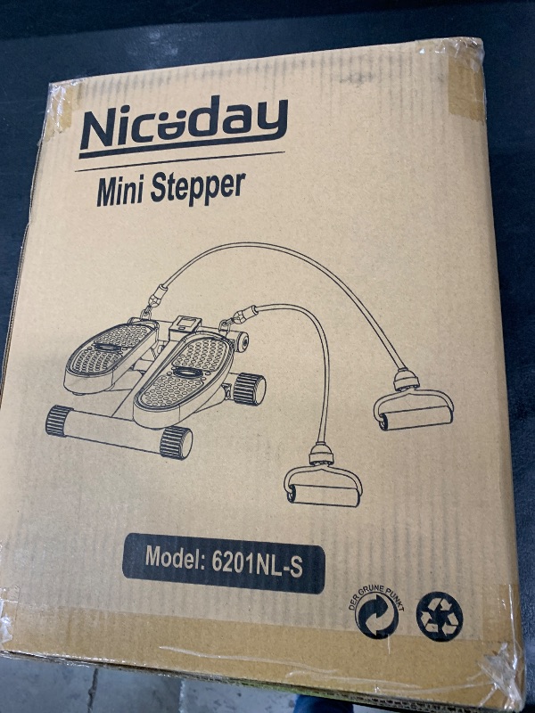 Photo 1 of Niceday Steppers for Exercise, Mini Stair Stepper with Resistance Bands at Home Workout Equipment with 300LBS Loading Capacity, Hydraulic Fitness Stepper with LCD Monitor