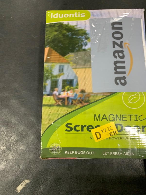 Photo 1 of Magnetic Screen Door - Fit for Door Size: 30x80 Inch, Screen Itself Size: 32"x82", Hands Free Mesh Partition,Heavy Duty Screen Door Mesh Curtain Keeps Bugs Out, Frame Hook & Loop, Pet and Kid Friendly