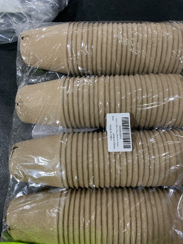 Photo 1 of Doter 100pcs Peat Pots for Seedlings, 3.15 Inch Biodegradable Small Nursery Pots for Plants