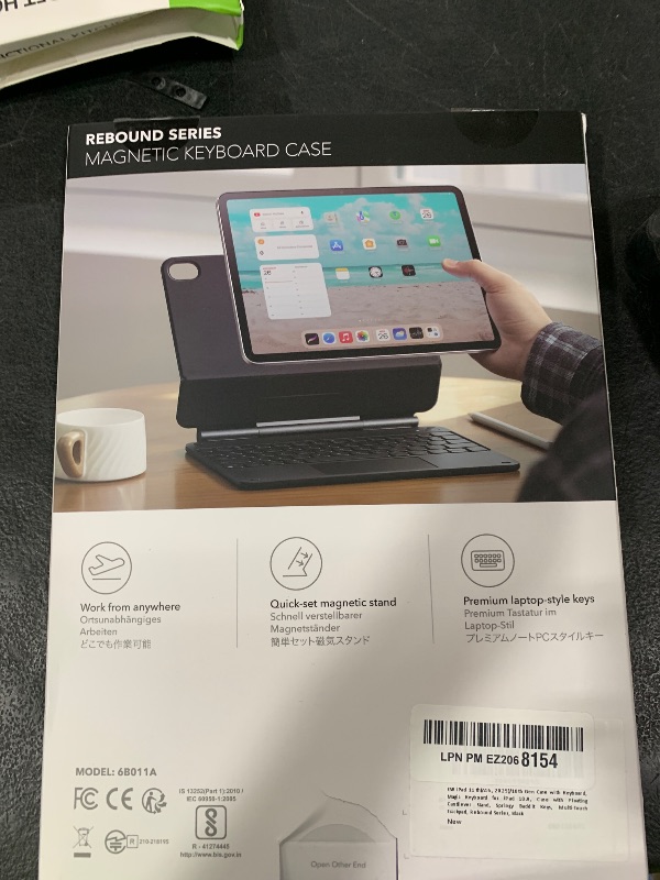 Photo 1 of ESR iPad 11th(A16, 2025)/10th Gen Case with Keyboard, Magic Keyboard for iPad 10.9", Case with Floating Cantilever Stand, Springy Backlit Keys, Multi-Touch Trackpad, Rebound Series, Black