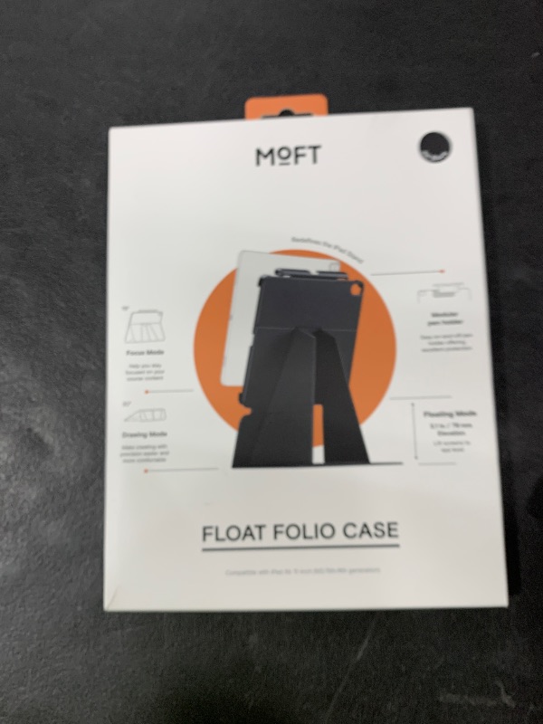 Photo 1 of MOFT Folio Case iPad Air 11 Inch Case (M3/M2-2025/2024), iPad Air 5th Generation 2022/4th Gen 2020 10.9 Inch with Detachable Pencil Holder, Multi-Angle Viewing, Auto Sleep/Wake, Jet Black