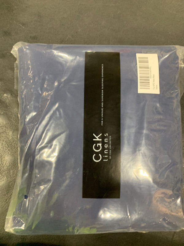 Photo 1 of Full Size 4 Piece Sheet Set - Comfy Breathable & Cooling Bed Sheets Set - Hotel Luxury Bedding for Women, Men, Kids, Teens, Boys & Girls - Deep Pockets, Ultra-Soft, Wrinkle Free - Oeko-Tex - Navy Blue
