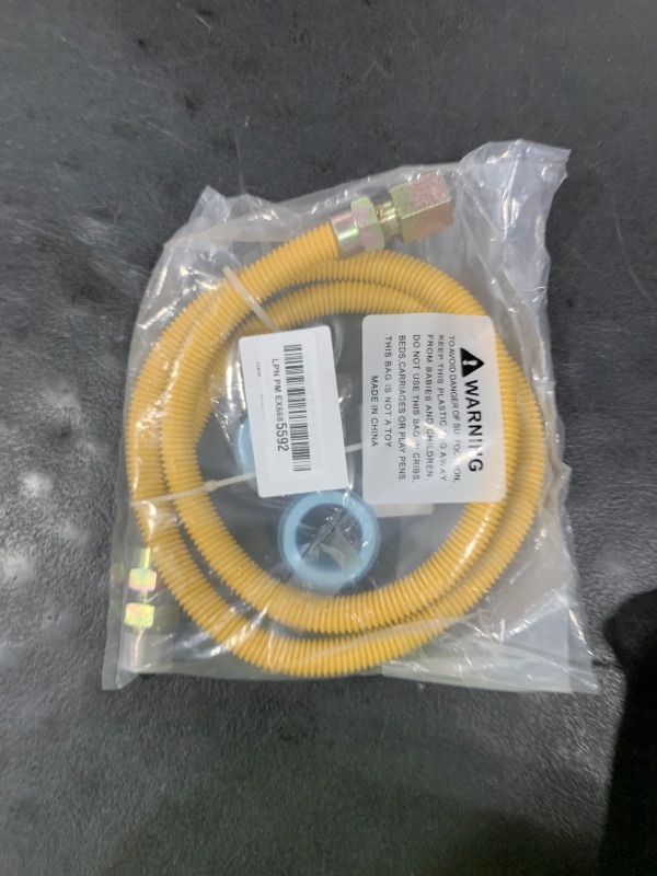 Photo 1 of 48" Flexible Gas Line Hose,Appliance Gas Line with Connector 1 2" MIP 1/2"FIP Fitting OD(1/2" ID) Gas Range Connector Kit for Stove,Gas Stove,Dryer,Water Heater By MIFLUS