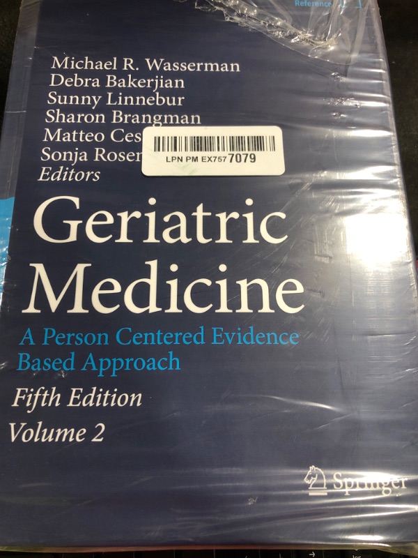 Photo 1 of Geriatric Medicine: A Person Centered Evidence Based Approach