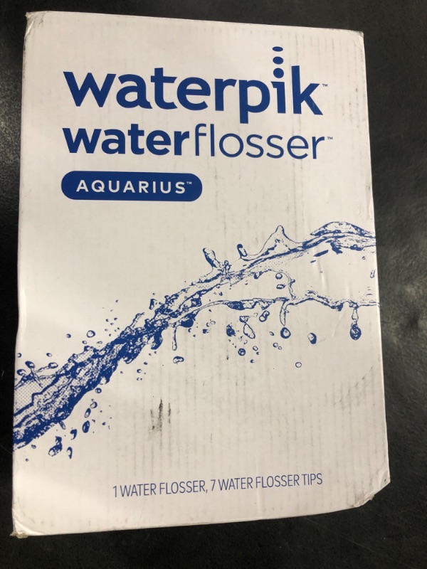 Photo 1 of Waterpik Aquarius Water Flosser For Teeth Cleaning, Gums, Braces, Dental Care, Electric Power With 10 Settings, 7 Tips For Multiple Users And Needs, ADA Accepted, White WP-660, Packaging May Vary