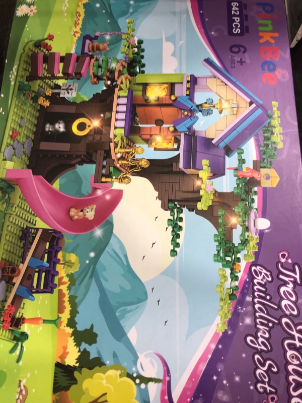 Photo 1 of PinkBee Friends Tree House Building Kit Girls Friendship Forest Jungle Treehouse Pets Amusement Park Toys Set with Seesaw Creative Roleplay Birthday Gifts for Old Kids Boys 8-12,6-12,7-9 (642 PCS)