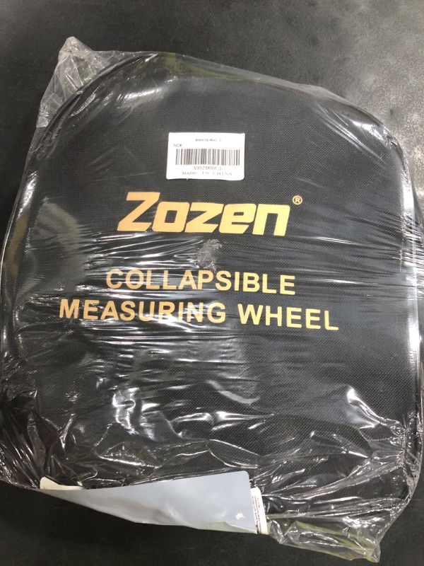Photo 1 of Zozen Measuring Wheel in Feet and Inches, Mechanical/Double Collapsible/One Key to Reset/Kickstand to Keep Stand/Starting Point Arrow and Cloth Carrying Bag, 0-9,999 Ft Measure Wheel.