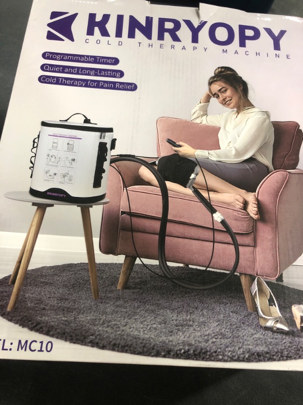 Photo 1 of Cold Therapy Machine with Programmable Timer, Portable Ice Machine for Knee After Surgery, Knee Replacement Recovery System, Cryotherapy Pain Relief w/Compression Pad for,Shoulder, Hip and Ankle