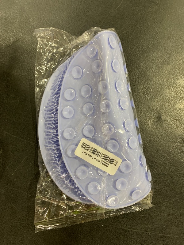 Photo 1 of Shower Foot Scrubber Mat Back Washer Back Exfoliating Bath Wash Pad Wall Mounted Slip Suction Cups Foot Scrubber for Use in Shower Cups Foot Cleaner for Men and Women
