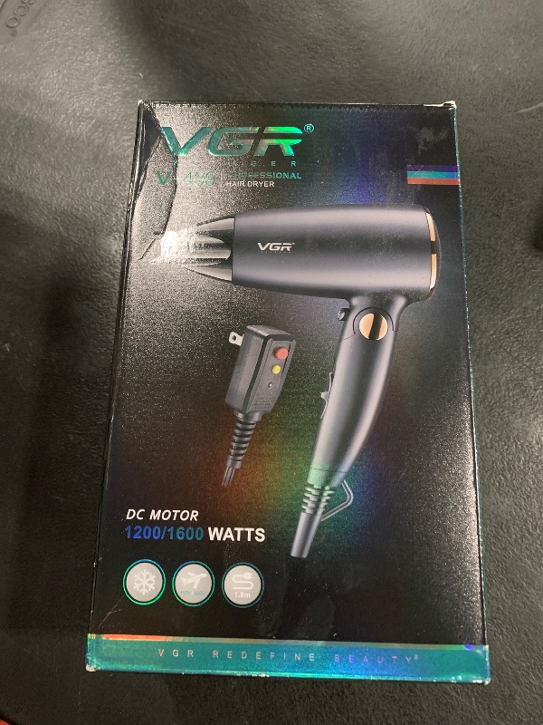Photo 1 of VGR Dual Voltage(100~250V) Travel Hair Dryer