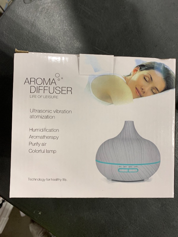Photo 1 of Diffusers for Essential Oils Large Room, 550ml Essential Oil Diffusers with Remote Control, Ultrasonic Oil Diffuser with Timer, 7 Colors Light for Bedroom