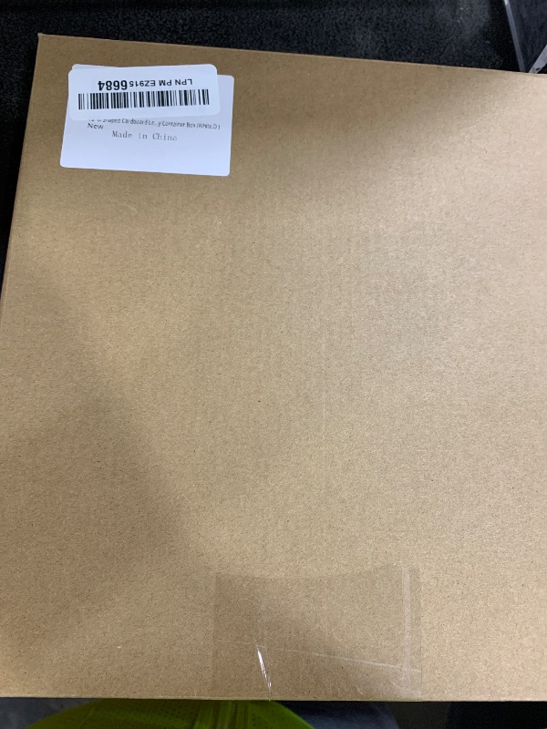 Photo 1 of 10" D Shaped Cardboard Letter Mache Chocolate Sweets Candy Container Box (White,D )
