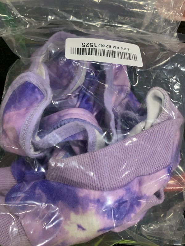 Photo 1 of Lukovee Recovery Suit for Dogs, Zipper On Recovery Suit for Female Male Dog, Onesie Abdominal Wounds Cone E-Collar Alternative Prevent Licking Spay Recovery Suit (Medium, Purple Tie-dye)