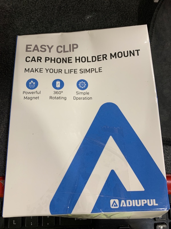 Photo 1 of Magnetic Phone Holder for Car Metal Upgrade 6X Magnets Phone Mount Double 360° Rotation Super Sticker Phone Holder Car Mount Easy Install Suitable for Dashboard Screens Compatible with All Phone black