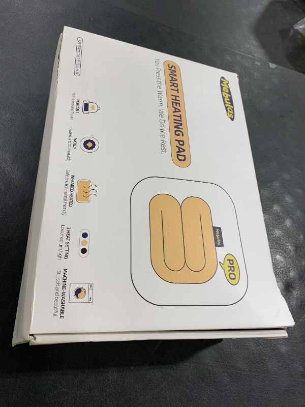 Photo 1 of Mebulas Smart Heated Pad PRO for Chair, Sofa, Couch, Camping, Traveling, Upgraded Electric Heated Blanket with 3 Heat Levels (104°F -140°F)