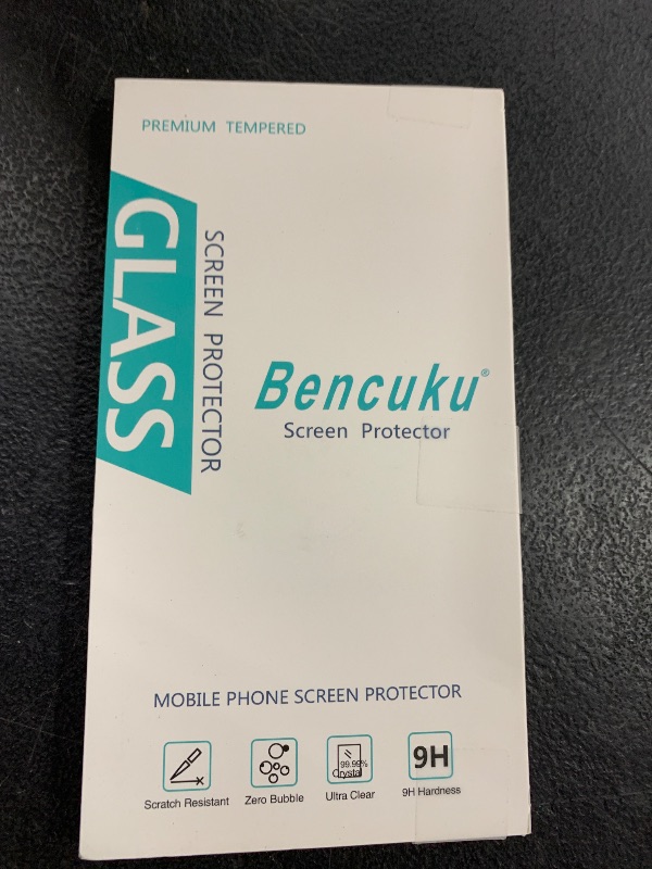 Photo 1 of Bencuku (2 Pack) Designed for Samsung Galaxy S24 Plus/Galaxy S24+ Tempered Glass Screen Protector, Supports Fingerprint Sensor, Anti Scratch, Bubble Free