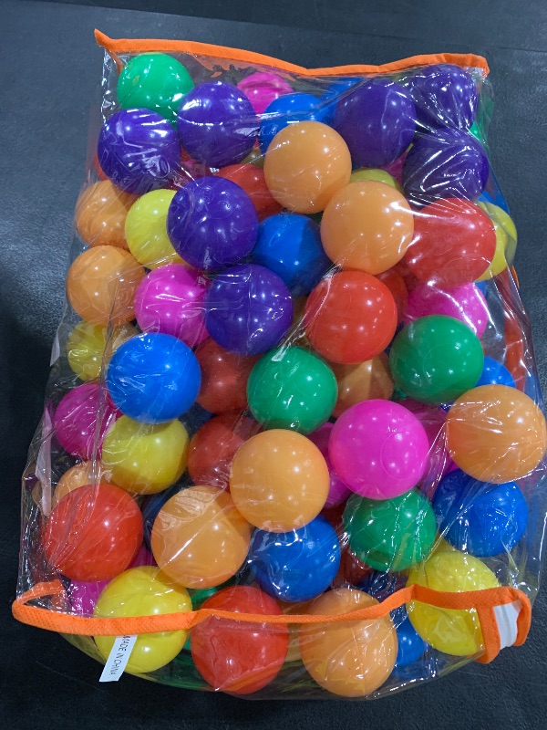 Photo 1 of Vanland Ball Pit Balls for Baby and Toddler Phthalate Free BPA Free Crush Proof Plastic - Multicolored Pit Balls in Reusable Play Toys for Kids with Storage Bag