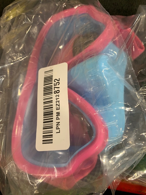 Photo 1 of Vvinca Kids Swim Goggles with Nose Cover, Snorkel Diving Mask Fabric Strap Anti Fog Anti Shattered Lens Goggles for Kids 3-15