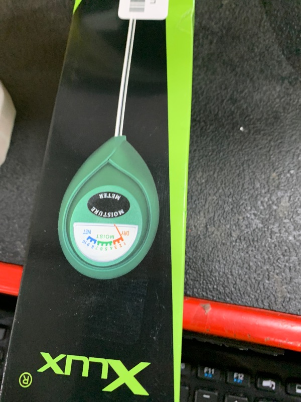 Photo 1 of XLUX Soil Moisture Meter, Plant Water Monitor, Hygrometer Sensor for Gardening, Farming, Indoor and Outdoor Plants, No Batteries Required