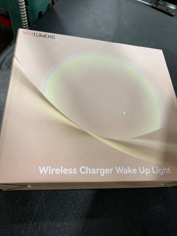 Photo 1 of Vivilumens Sunrise Alarm Clocks Wireless Charger, 10 White Noise Sound Machine Alarm Clock with 30/60/90 Mins Timer, 3 Levels Touch Night Light, Dual Clocks for Heavy Sleepers, Ideal Gifts for Her