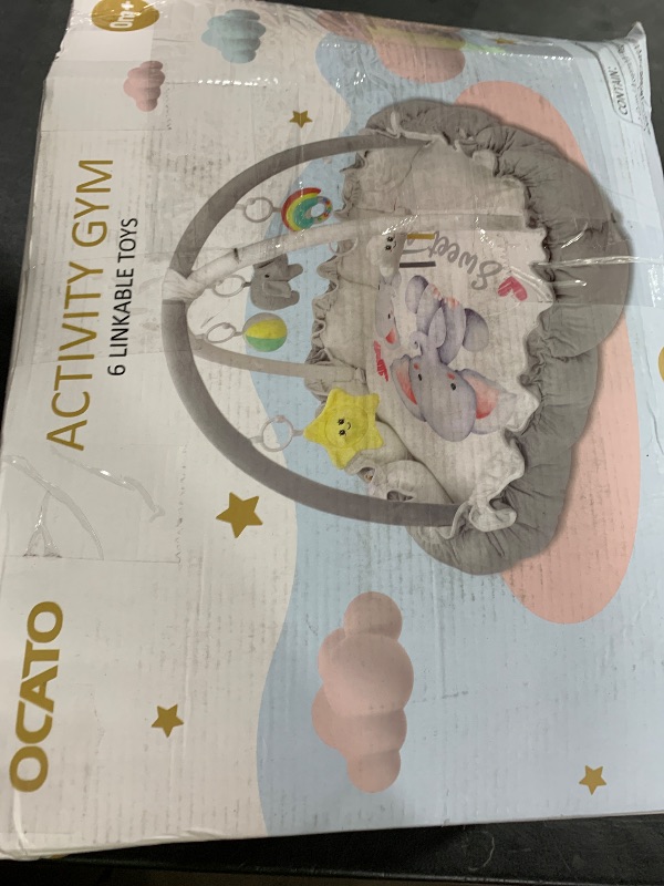 Photo 1 of OCATO Baby Play Mat Gym: Baby Play Gym Tummy Time Mat Thick Large Baby Activity Center from Newborn to Toddler Skills Development Baby Essentials Baby Shower Gifts Boy Girl for Babies 0-6-12 Months