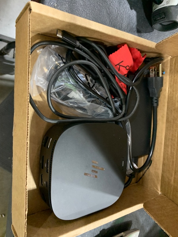 Photo 1 of Koncept 5TW10AA / 5TW10UT / 5TW10AA#ABB for HP Replacement Docking Station for Laptop Dual Monitor Bundle - 1 Year Warranty - USB-C Dock G5 - with 120W, HDMI, DP Cable (Renewed)