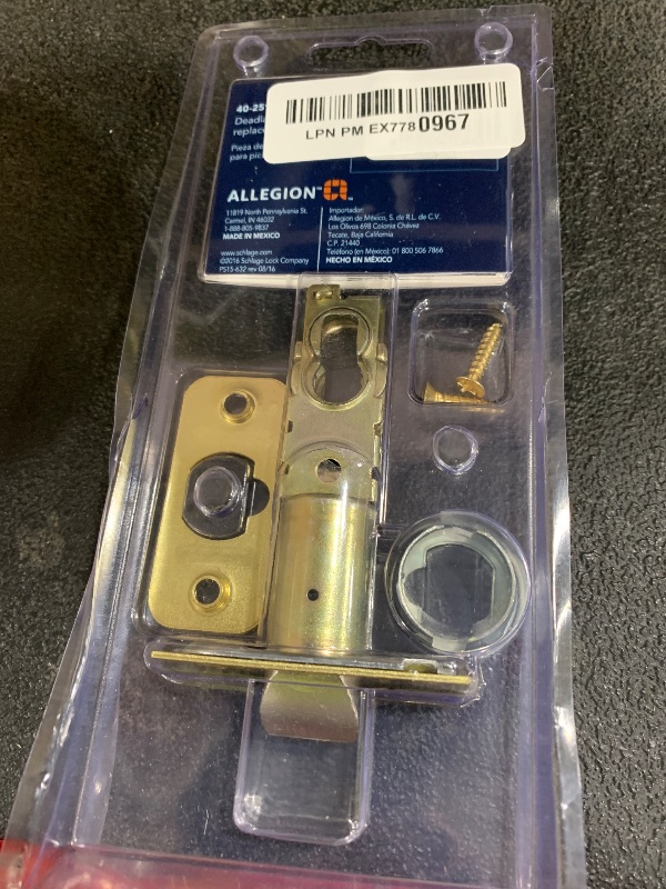 Photo 1 of Schlage 40-251 Tri-Option Deadlatch