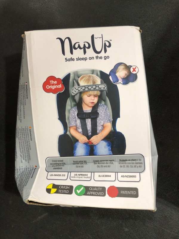 Photo 1 of NAPUP Toddler Head Strap for Car Seat – Adjustable Polyester Carseat Head Strap for Sleeping Child (Grey)