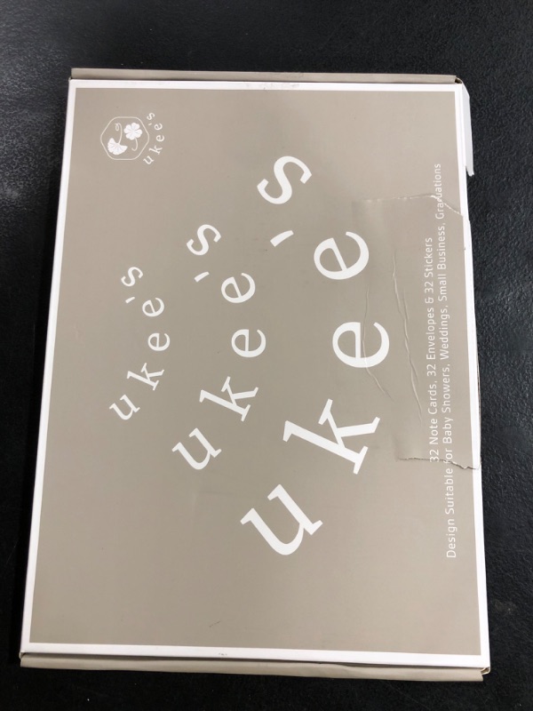 Photo 1 of ukee's Gold Foil Thank You Cards Bulk with Envelopes, 32-Pack Embossed Blank Thank You Notes in 4 Colors w/Gold Seal Stickers - Minimalist Designs for Baby Shower, Wedding, Small Business, Graduation