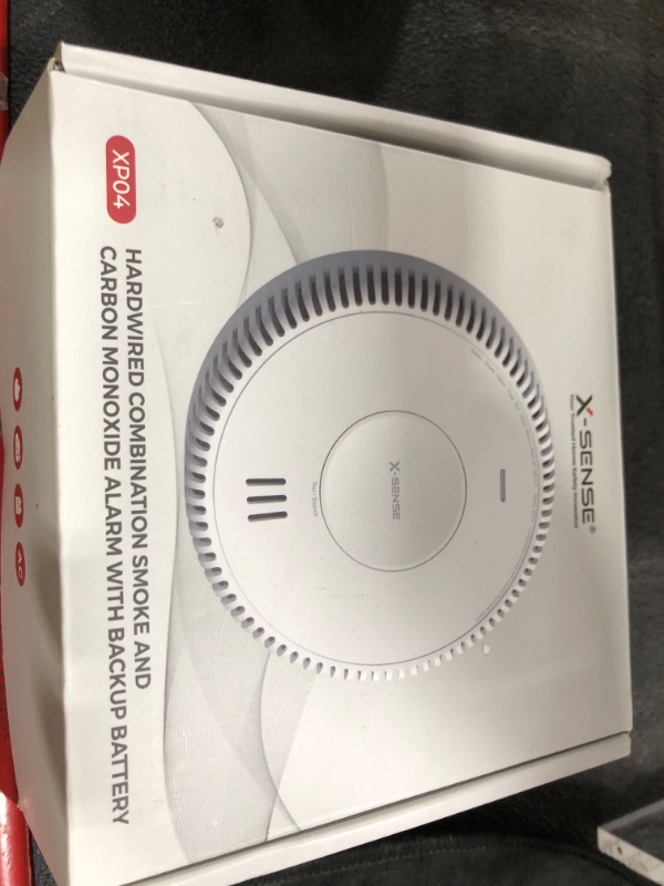 Photo 1 of X-Sense Hardwired Combination Smoke and Carbon Monoxide Detector, Hardwired Interconnected Smoke and CO Detector Alarm with Replaceable Battery Backup, XP04, 1-Pack
