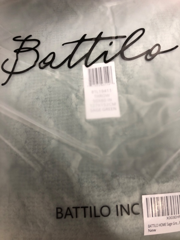 Photo 1 of BATTILO HOME Sage Green Throw Blanket for Couch, Home Decor Sage Throw Blankets, Spring Green Blanket for Bedroom Decor Housewarming Gifts, 50"x60"