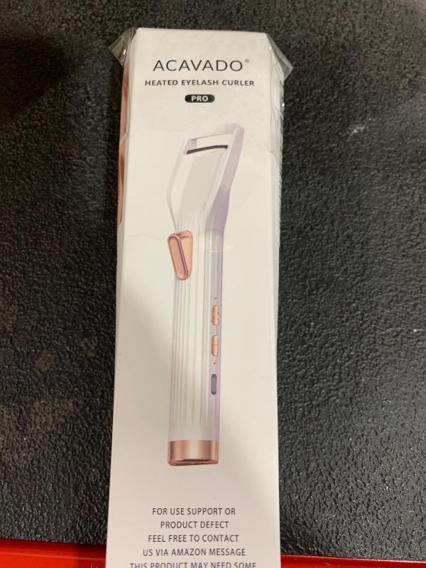 Photo 1 of Heated Eyelash Curler - Fast Heat up in 8s - 24 Hours Long Lasting - Rechargeable Electric Eyelash Curler with Type-C, 2 Heat Modes, Anti-Burn Eyelid,White-AB