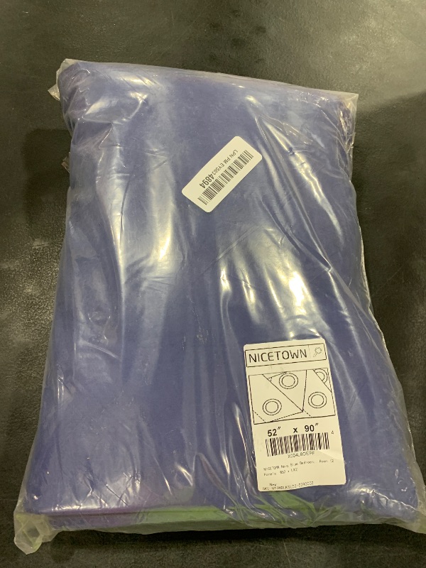 Photo 1 of NICETOWN Navy Blue Bedroom Blackout 90 inch Curtains - Grommet Energy Saving Thermal Insulated Room Darkening Drapes Sound Dampening Window Treatments for Living Room (2 Panels, W52 x L90)
