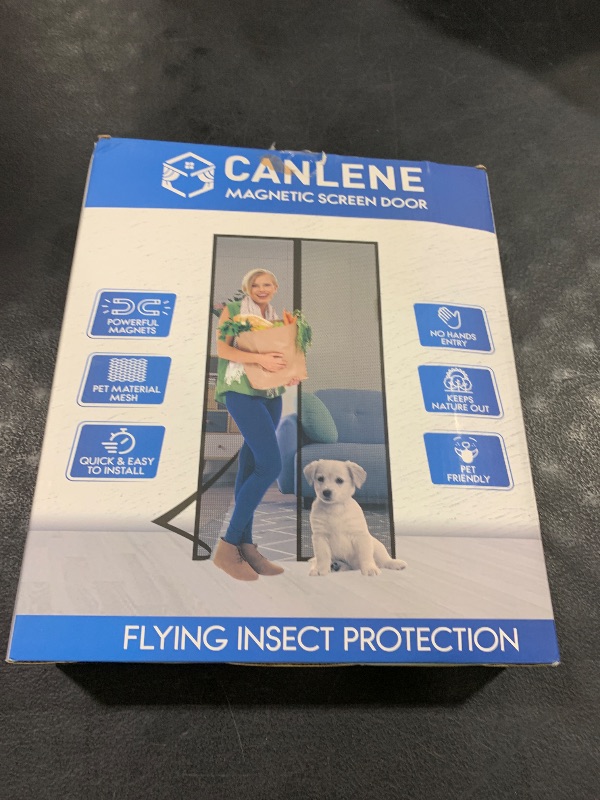 Photo 1 of CANLENE High-Density Magnetic Screen Door Mesh for Home and Patio, Tear Resistant Backdoor Screen Net with Magnetic Closure