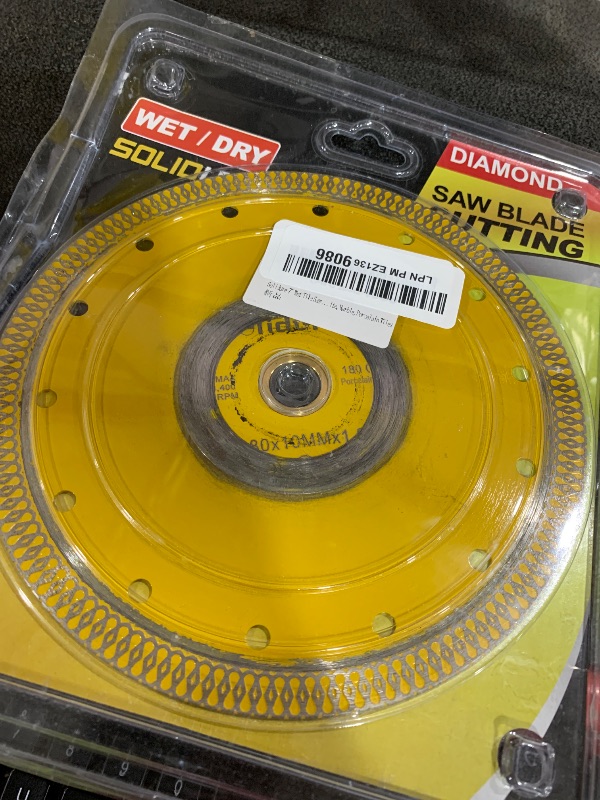 Photo 1 of Solidure 7" Wet Tile Saw Blade,Diamond Saw Blade for Granite,Marble,Porcelain Tiles
