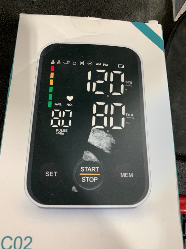 Photo 1 of Oklar Blood Pressure Monitor Upper Arm Monitors for Home Use BP Machine Sphygmomanometer with 2x120 Reading Memory Adjustable Arm Cuff 8.7"-15.7" Large Display with LED Background Light Storage Bag