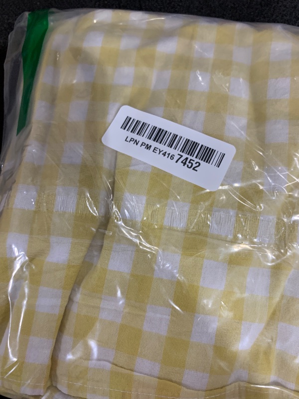 Photo 1 of chouyatou Women's Summer Casual Loose-Fit Cotton Plaid Tank Maxi Dress with Pockets Boho Beach Sundress (Small, Yellow)