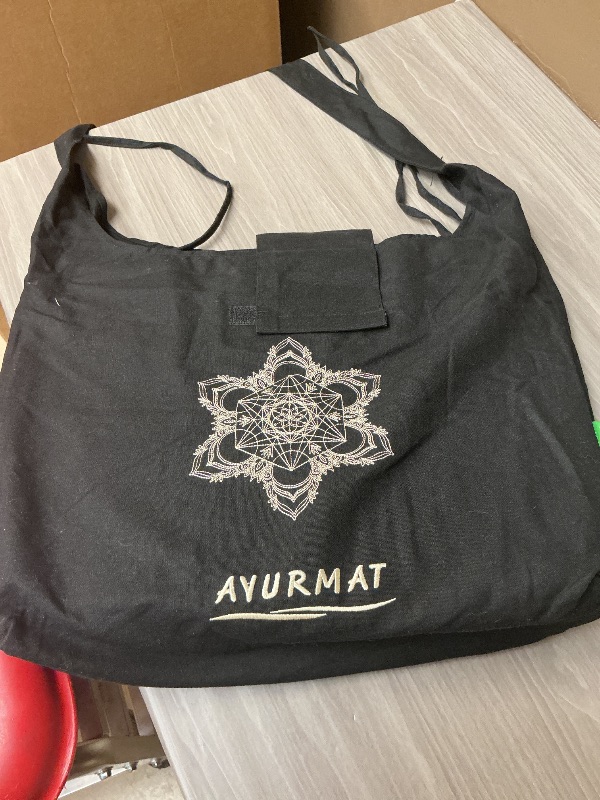 Photo 1 of AyurMat Acupressure Mat and Pillow Set - Full Body Pro Kit for Stress Relief, Muscle Relaxation & Pain Relief - Natural Eco-Friendly Linen & Coconut Fiber Mat - Includes Carrying Bag (Black)