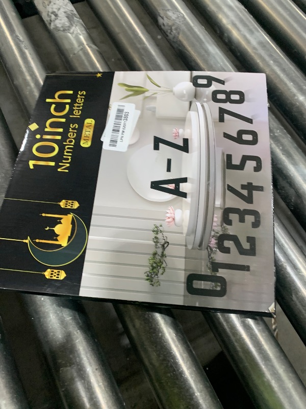 Photo 1 of 10 Inch House Numbers and Metal Letters for Outdoor Signs, House Numbers for Outside, Aluminum Address Letters and Numbers for Door, Mailbox, Garden, Perfect for Home or Office (Number 7)