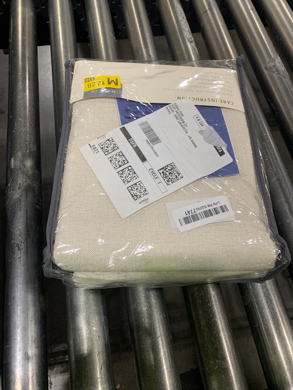 Photo 1 of 100% Blackout Shield Linen Blackout Curtains for Bedroom 90 Inches Long, Back Tab/Rod Pocket Living Room Drapes, Thermal Insulated Blackout Curtains 2 Panels Set, 50" W x 90" L,Cream