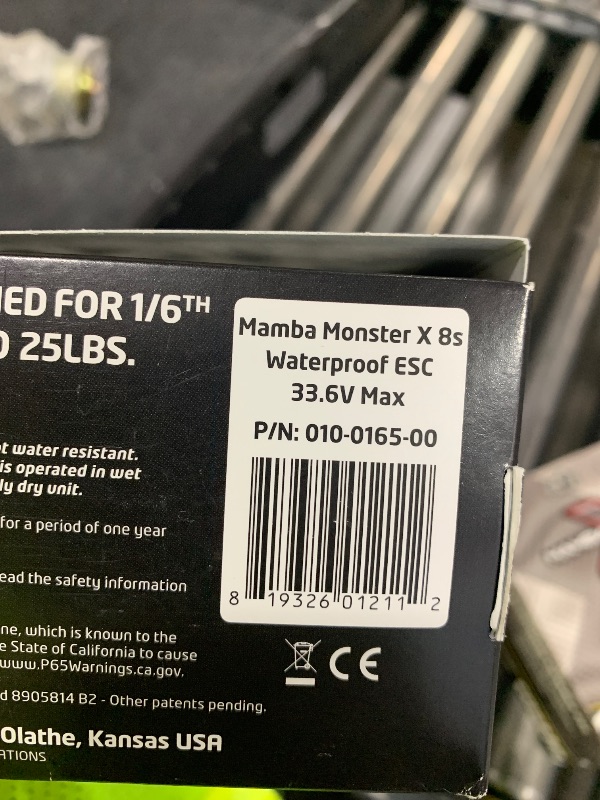 Photo 1 of Mamba Monster X 8S, 33.6V ESC W/1717-1260KV SENSORED Motor