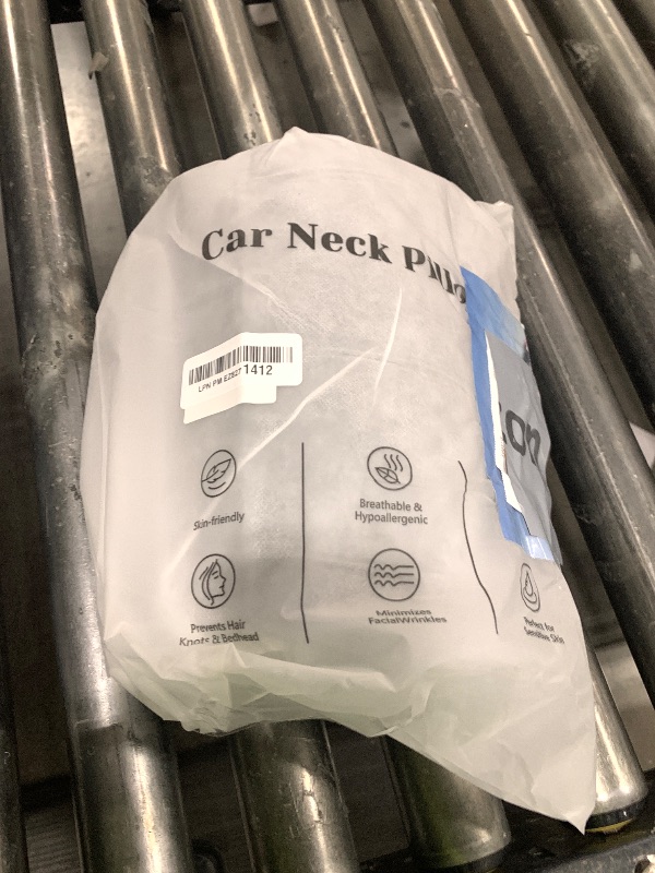 Photo 1 of TOPABYTE Car Neck Pillow with Memory Foam Comfortable Ergonomic Design Seat Neck Support Headrest Softness Car Pillow Cushion for Driving, Universal Fit, 1 Piece, Black