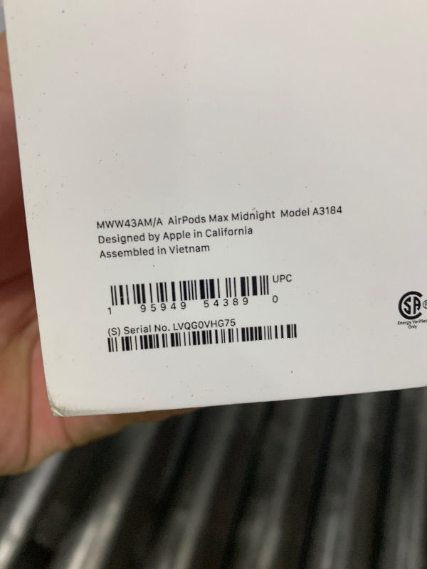 Photo 1 of Apple AirPods Max Wireless Over-Ear Headphones, Pro-Level Active Noise Cancellation, Transparency Mode, Personalized Spatial Audio, USB-C Charging, Bluetooth Headphones for iPhone - Midnight