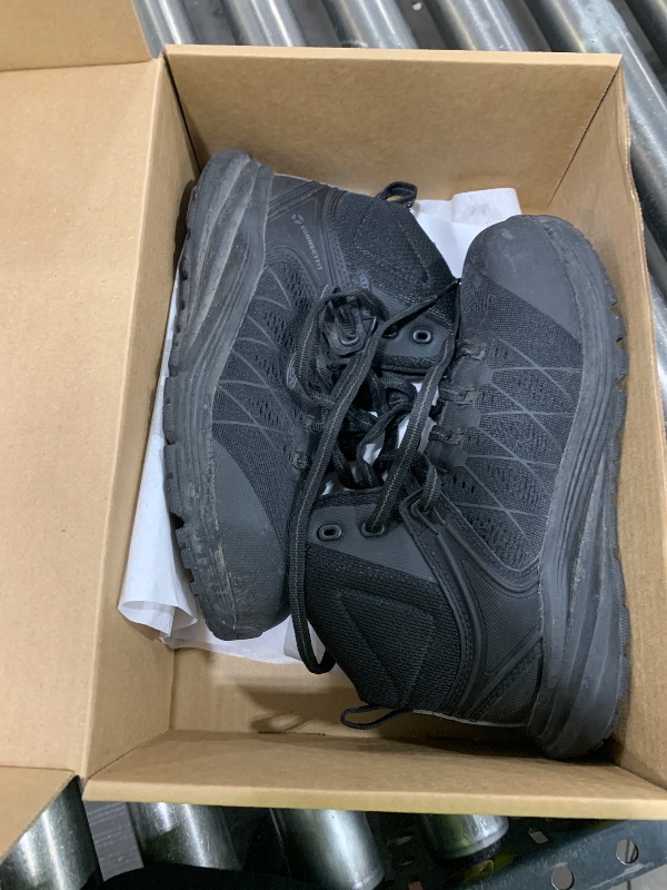 Photo 1 of KEEN Utility Women's Vista Energy Mid Height Composite Toe ESD Industrial Work Sneakers, Black/Black, 6.5