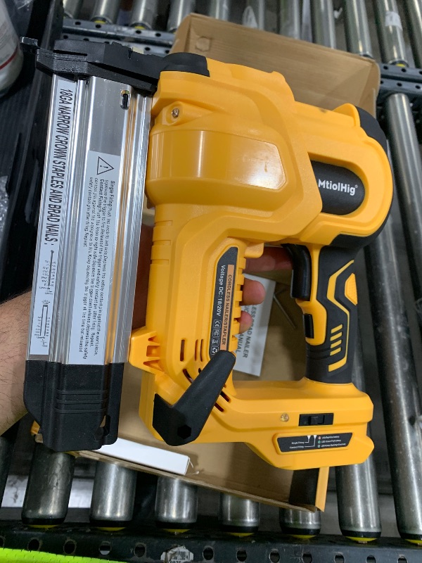 Photo 1 of Cordless 2" Brad Nailer for Dewalt 20V Battery (No Battery), 2-in-1 Electric Nail Gun/Staple Gun, 18 Gauge Nail Gun Battery Powered with 1000 Nails for Wood Carpentry, Adjustable Depth, 2 Modes