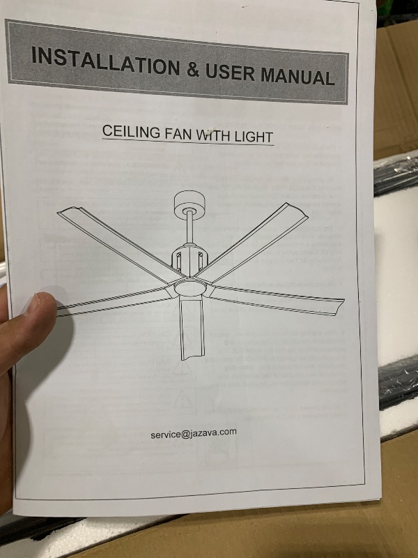 Photo 1 of  Smart 60 Inch Ceiling Fan with Voice Control, Black Ceiling Fans with Lights and Remote, Quiet DC Motor, Modern Indoor Ceiling Fans with Light for Bedroom Patio, CF02-BK 