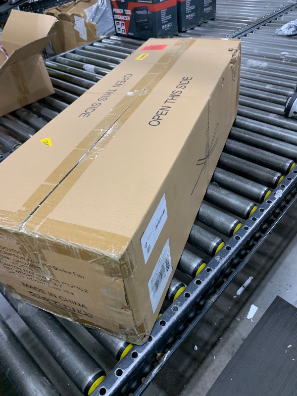 Photo 1 of  Smart 60 Inch Ceiling Fan with Voice Control, Black Ceiling Fans with Lights and Remote, Quiet DC Motor, Modern Indoor Ceiling Fans with Light for Bedroom Patio, CF02-BK 