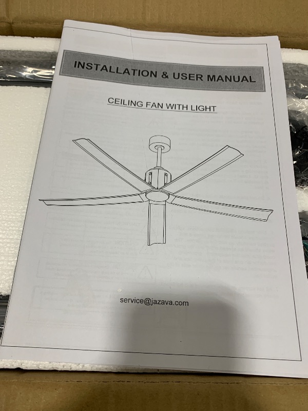 Photo 1 of  Smart 60 Inch Ceiling Fan with Voice Control, Black Ceiling Fans with Lights and Remote, Quiet DC Motor, Modern Indoor Ceiling Fans with Light for Bedroom Patio, CF02-BK 