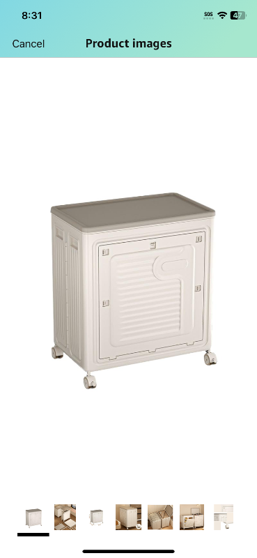 Photo 1 of BUCKET STORAGE ROLLING PLASTIC STORAGE 